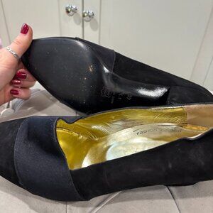 Vintage Italian Black Kitten Heel - Vanessa Noel